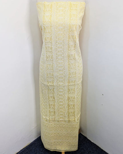 Fancy Pure Indian Lawn with Full Jaal Chikankari Work Shirt Unstitched