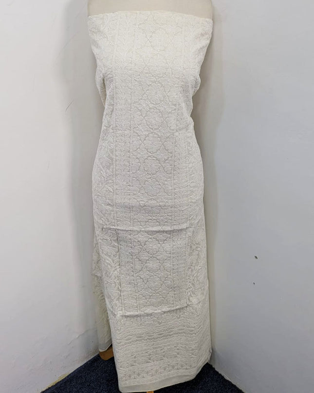 Pure Indian Lawn with Handmade Full Jaal Chikankari Work Shirt Unstitched