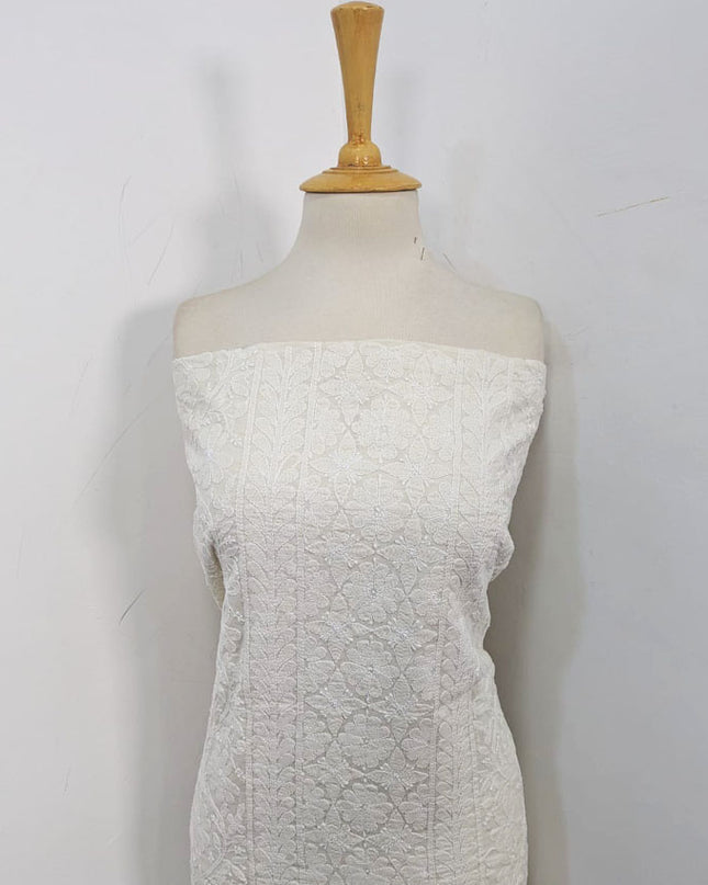 Pure Indian Lawn with Handmade Full Jaal Chikankari Work Shirt Unstitched
