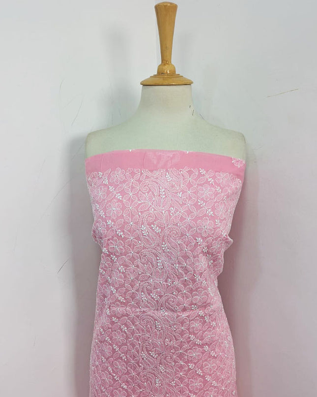 Fancy Pure Indian Lawn with Full Jaal Chikankari Work Shirt Unstitched