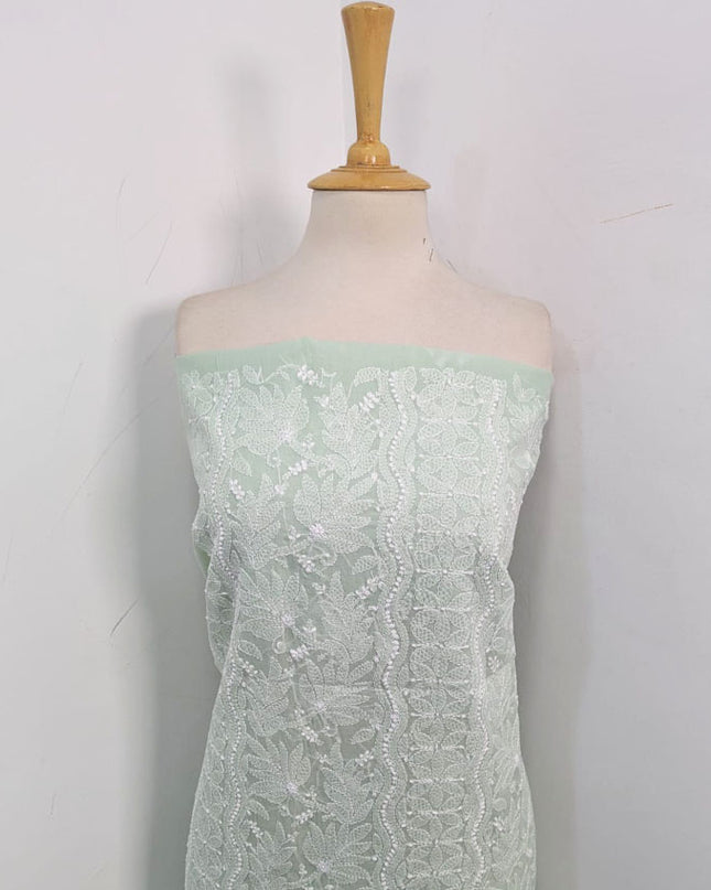 Pure Indian Lawn with Handmade Full Jaal Chikankari Work Shirt Unstitched