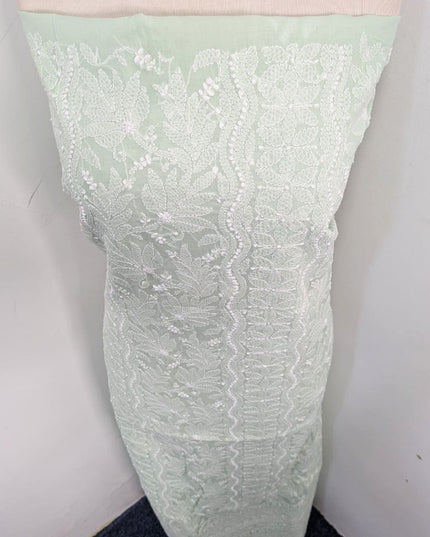 Pure Indian Lawn with Handmade Full Jaal Chikankari Work Shirt Unstitched