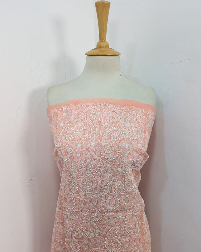Pure Indian Lawn with Handmade Full Jaal Chikankari Work Shirt Unstitched