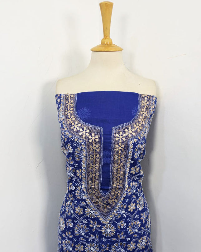 Fancy Pure Indian Lawn with Handmade Pressing Gotta Work Shirt Unstitched