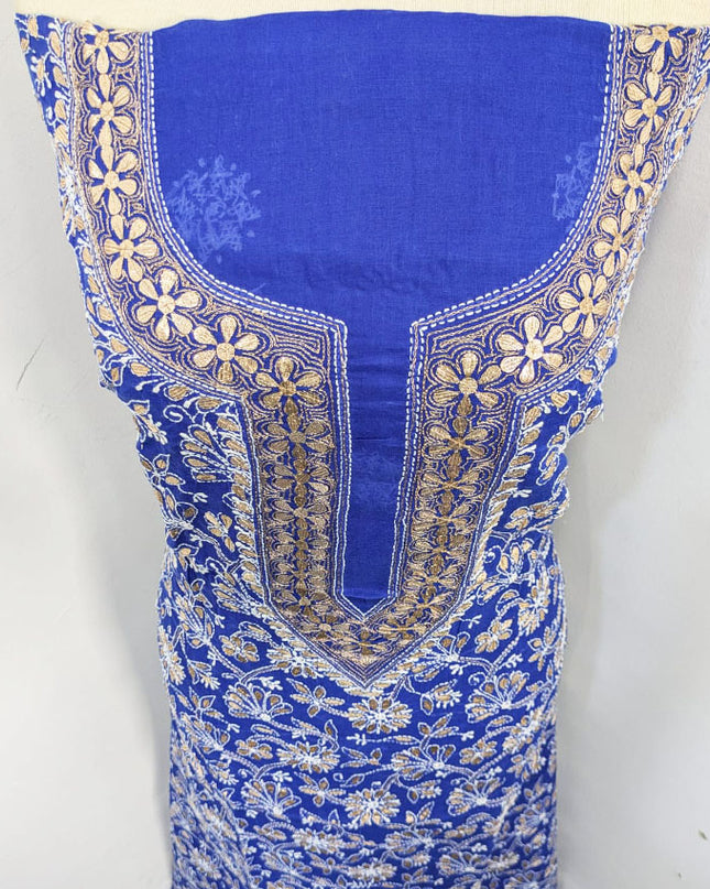 Fancy Pure Indian Lawn with Handmade Pressing Gotta Work Shirt Unstitched