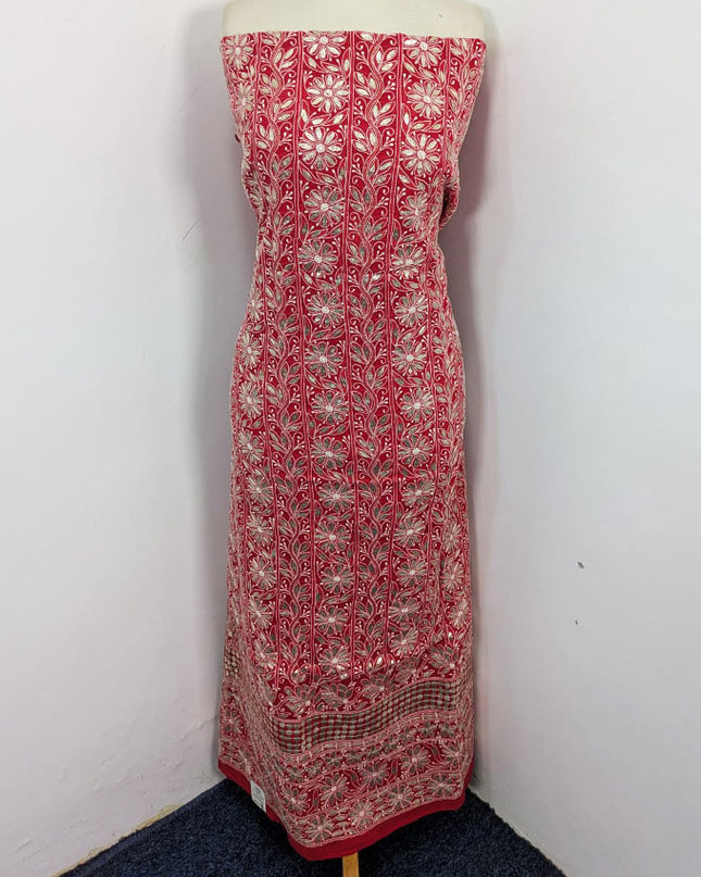 Fancy Pure Indian Lawn with Handmade Pressing Gotta Work Shirt Unstitched