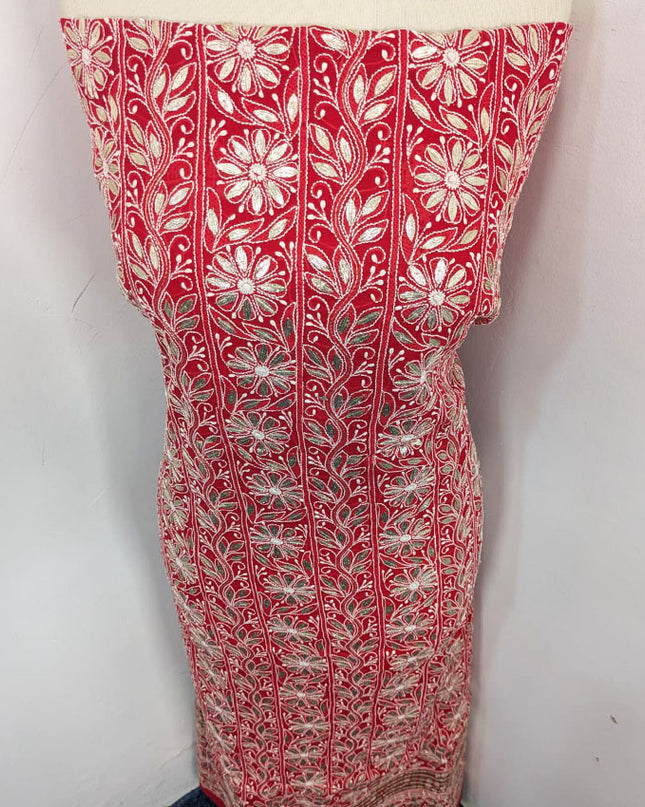 Fancy Pure Indian Lawn with Handmade Pressing Gotta Work Shirt Unstitched
