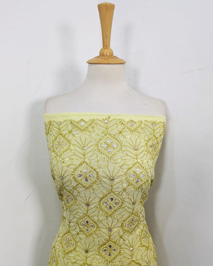 Pure Indian Lawn with Handmade Pressing Gotta Work Shirt Unstitched