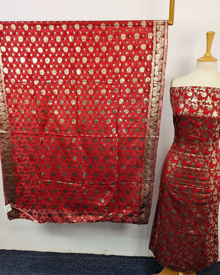 Fancy Bamber Chiffon with Meena Tilla Banarsi Work 2Pc Unstitched