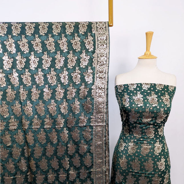 Bamber Chiffon with Handmade Meena Tilla Banarsi Work 2Pc Unstitched