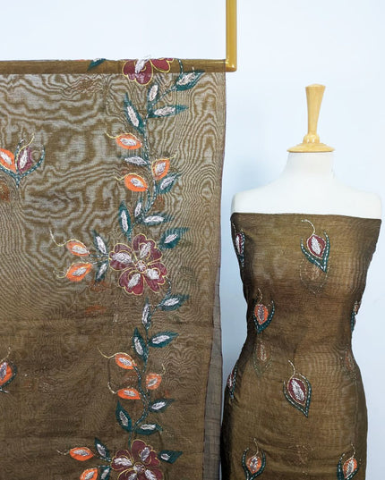 Net with Handmade Paint & Gotta Work Shirt Dupatta 2Pc Unstitched