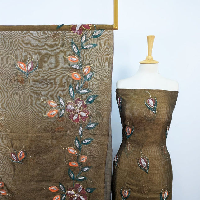 Net with Handmade Paint & Gotta Work Shirt Dupatta 2Pc Unstitched