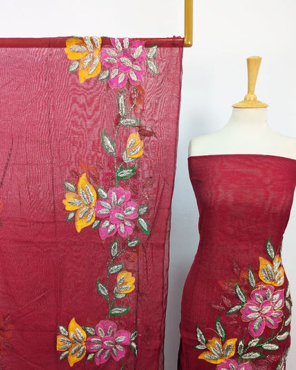 Fancy Net with Handmade Paint & Gotta Work 2Pc Unstitched