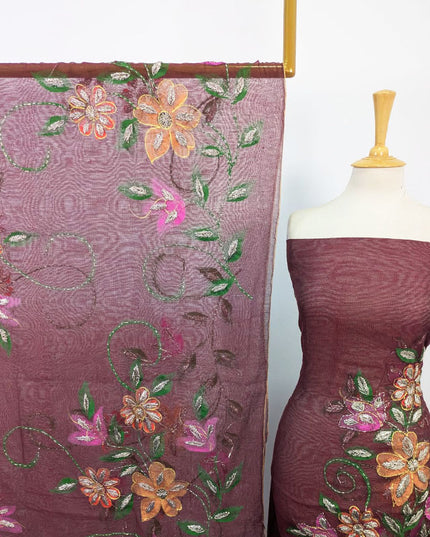 Net with Handmade Paint & Gotta Work Shirt Dupatta 2Pc Unstitched