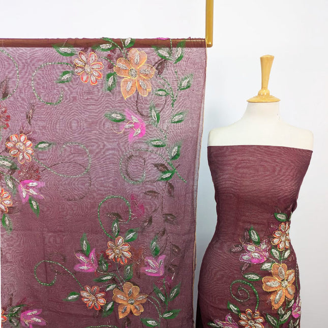 Net with Handmade Paint & Gotta Work Shirt Dupatta 2Pc Unstitched