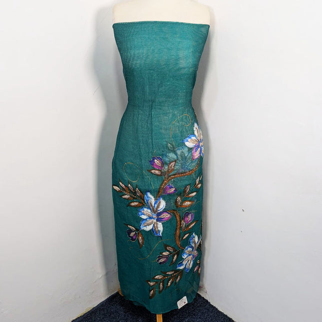 Handmade Paint & Gotta Work Net Shirt Dupatta 2Pc Unstitched