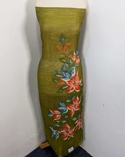 Fancy Net with Handmade Paint & Gotta Work 2Pc Unstitched