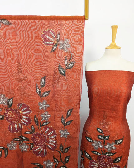 Net with Handmade Paint & Gotta Work Shirt Dupatta 2Pc Unstitched
