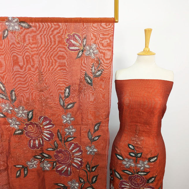Net with Handmade Paint & Gotta Work Shirt Dupatta 2Pc Unstitched