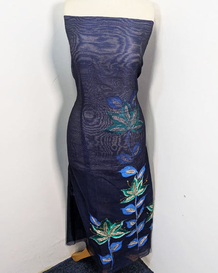 Handmade Paint & Gotta Work Net Shirt Dupatta 2Pc Unstitched