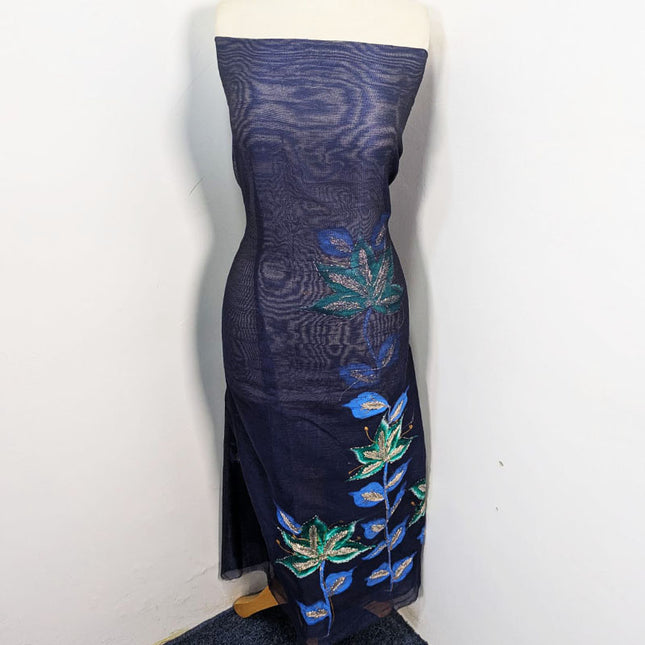 Handmade Paint & Gotta Work Net Shirt Dupatta 2Pc Unstitched