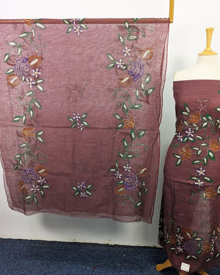 Net with Handmade Paint & Gotta Work Shirt Dupatta 2Pc Unstitched