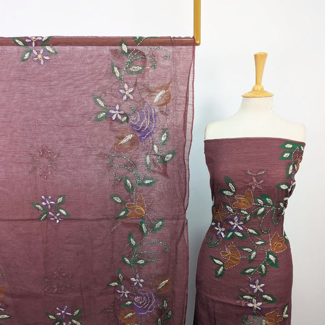 Net with Handmade Paint & Gotta Work Shirt Dupatta 2Pc Unstitched