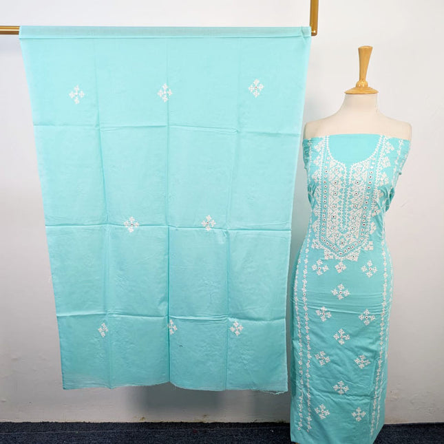 Lawn with Handmade Sindhi Sheesha Gala Work Shirt & Dupatta 3Pc Unstitched