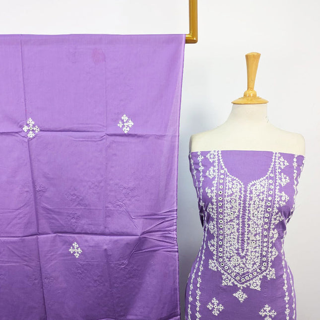 Lawn with Handmade Sindhi Sheesha Gala Work Shirt & Dupatta 3Pc Unstitched
