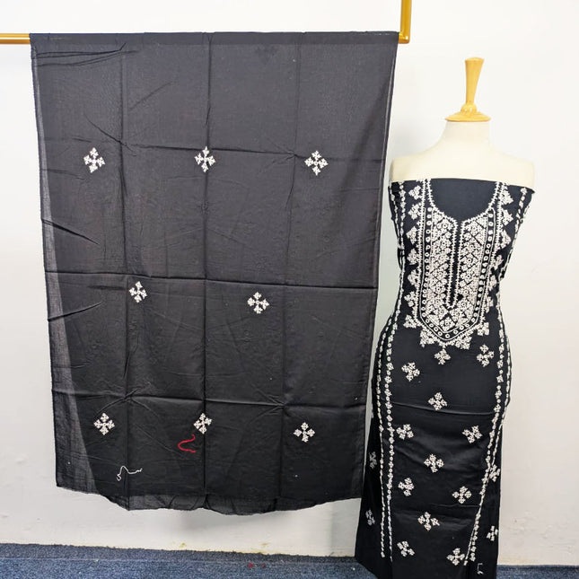 Lawn with Handmade Sindhi Sheesha Gala Work Shirt & Dupatta 3Pc Unstitched