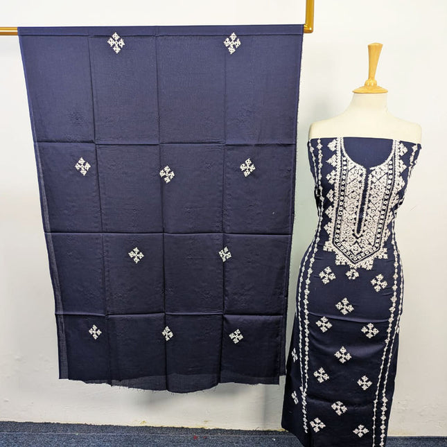 Lawn with Handmade Sindhi Sheesha Gala Work Shirt & Dupatta 3Pc Unstitched