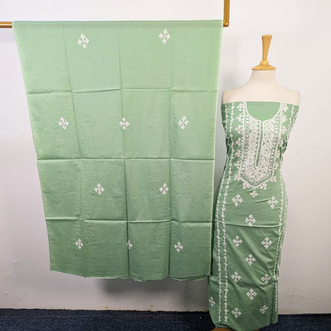 Lawn with Handmade Sindhi Sheesha Gala Work Shirt & Dupatta 3Pc Unstitched