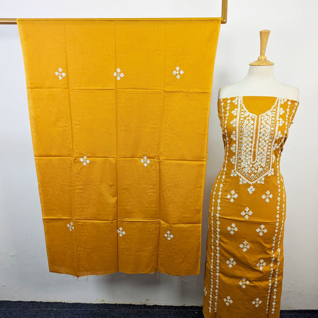 Lawn with Handmade Sindhi Sheesha Gala Work Shirt & Dupatta 3Pc Unstitched
