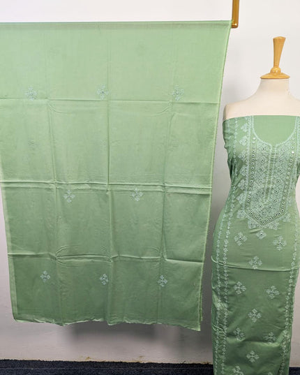 Handmade Sindhi Sheesha Gala Work Lawn Shirt & Dupatta 3Pc Unstitched
