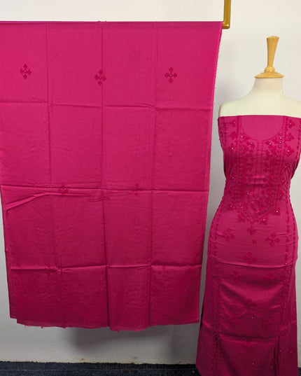 Handmade Sindhi Sheesha Gala Work Lawn Shirt & Dupatta 3Pc Unstitched