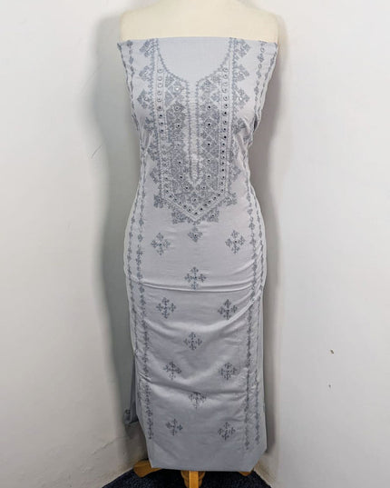 Handmade Sindhi Sheesha Gala Work Lawn Shirt & Dupatta 3Pc Unstitched