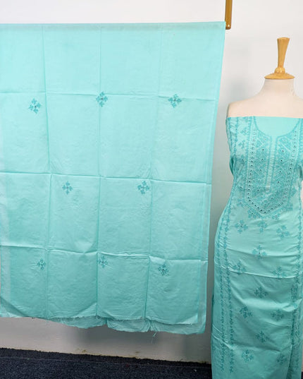 Handmade Sindhi Sheesha Gala Work Lawn Shirt & Dupatta 3Pc Unstitched
