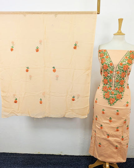 Lawn with Multicolor Ribbon Work & Chiffon Dupatta 3Pc Unstitched