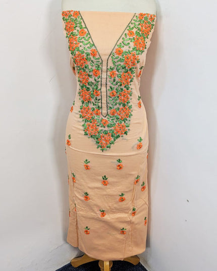 Lawn with Multicolor Ribbon Work & Chiffon Dupatta 3Pc Unstitched