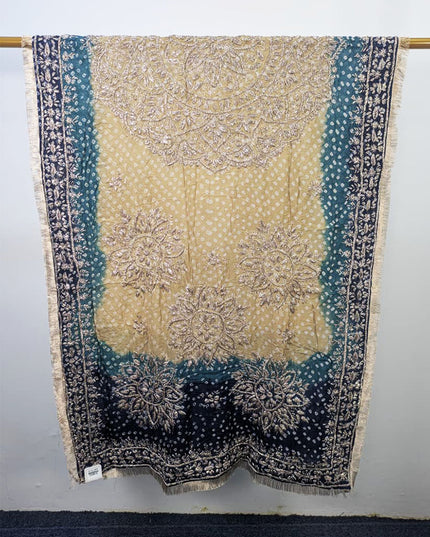 Premium Handmade Chunnri & Gotta Work Silk Dupatta (Ready To Wear)