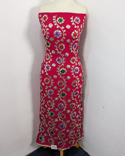 Chiffon with Full Jaal Multicolor Gotta Work Shirt Dupatta 2Pc Unstitched