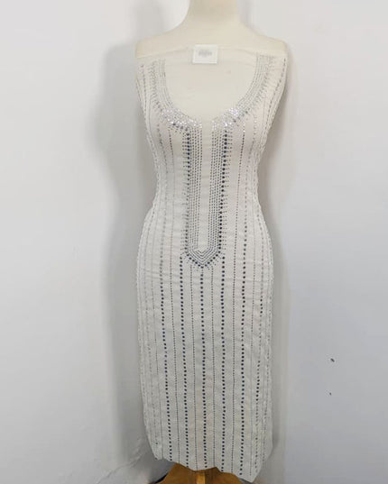 Handmade Mukesh Work Chiffon 2PC Unstitched