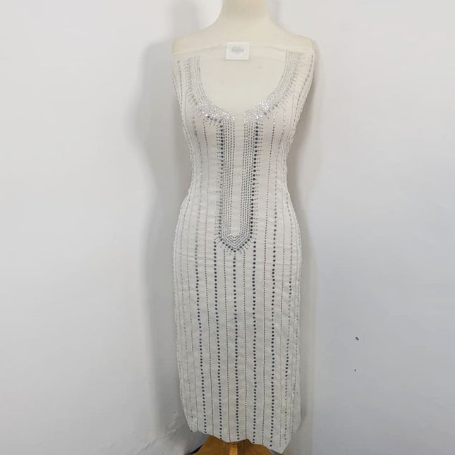 Handmade Mukesh Work Chiffon 2PC Unstitched