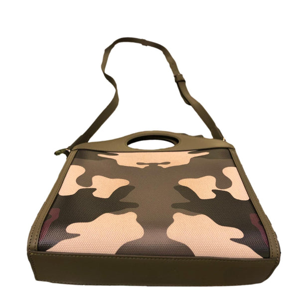 Burberry Mini Camouflage Print Canvas Pocket Bag