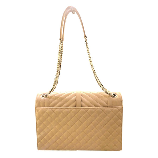 YVES SAINT LAURENT  Large Envelope Chevron Leather Shoulder Bag