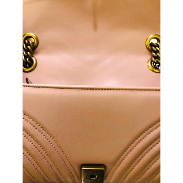 GUCCI GG Marmont Small Shoulder Bag Pink 443497