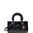 CHRISTIAN DIOR Lady D-Joy Diamond Motif Chain Shoulder Bag Black