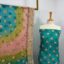 Load image into Gallery viewer, Handmade Pure China Crinkle Gotta+Chunri Work
