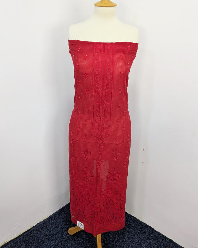 Fancy Embroidered Lawn With Chikankari Work