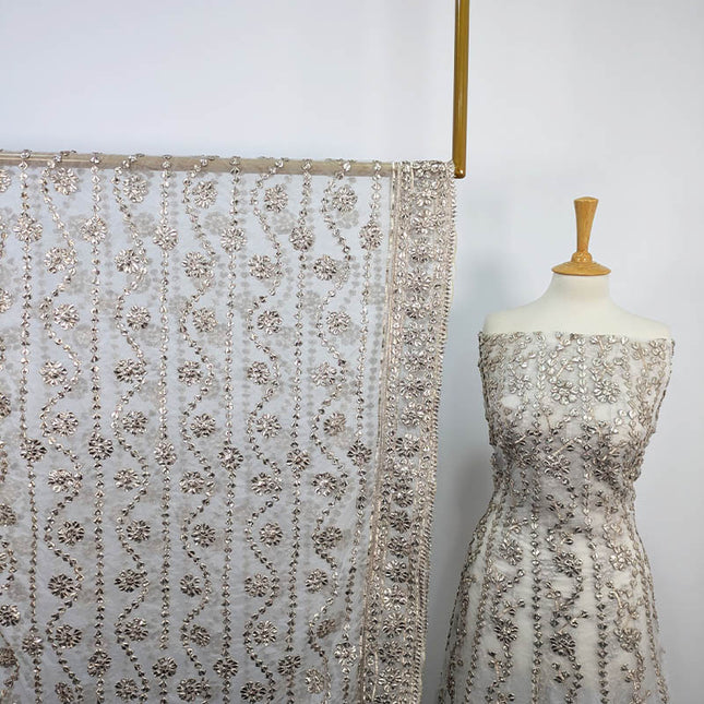 Handmade Gotta Work Frock  2pc Semi Stitched